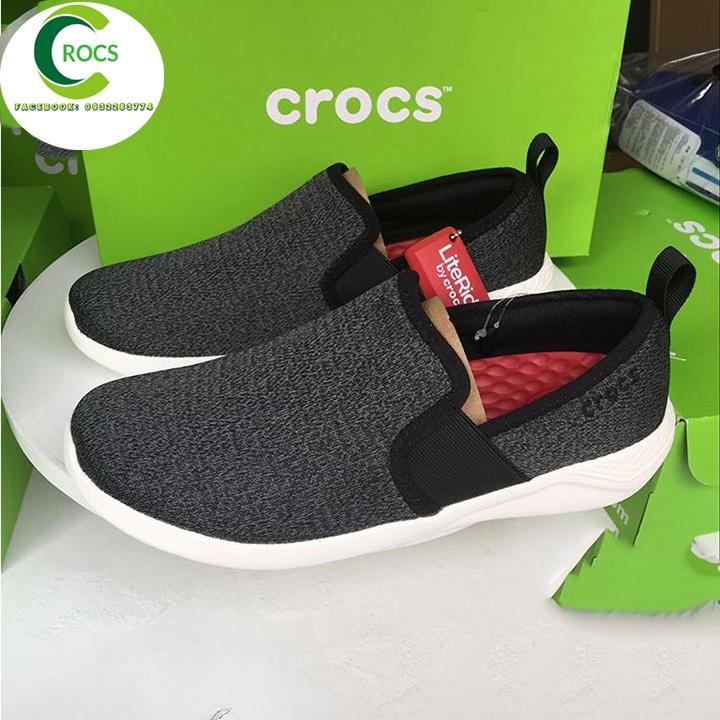 Giày vải chống hôi chân Literide Slip on cho nam màu đen