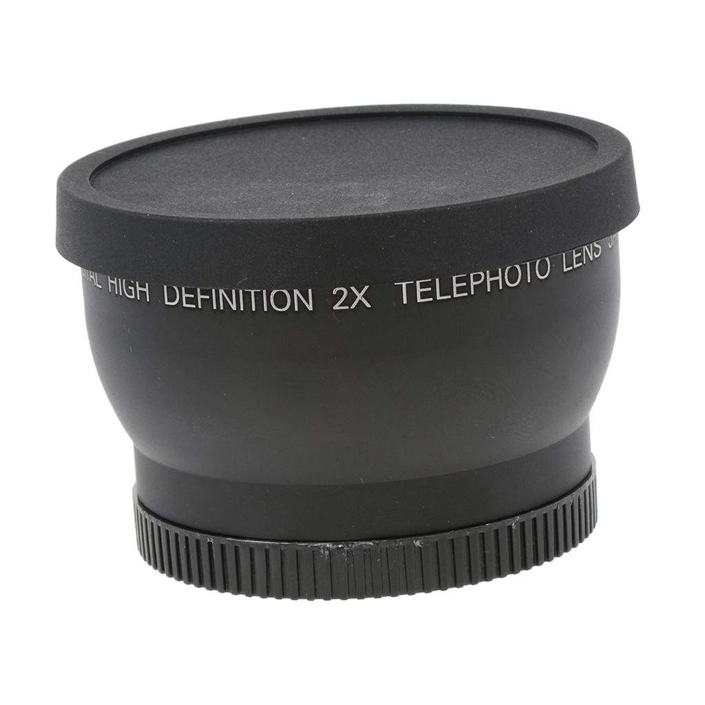 52mm Telephoto Conversion Lens with 2x Magnification for Camera DSLR