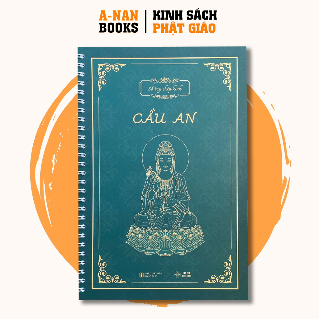 Sách - Vở chép Kinh Cầu An, sổ chép kinh Cầu An in chữ mờ loại cao cấp dày dặn - Anan Books