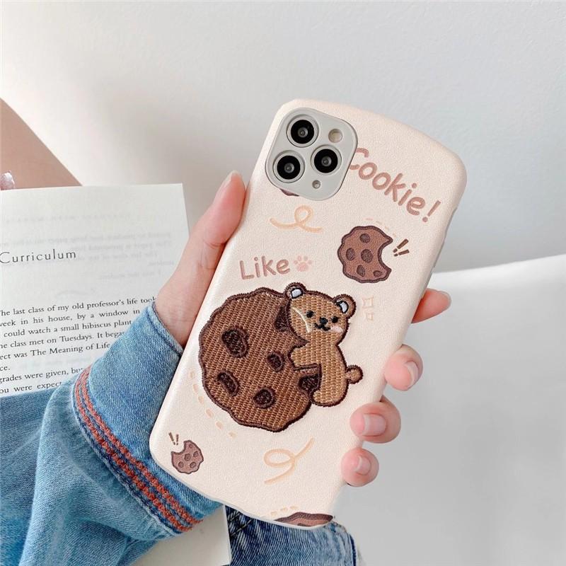 Ốp Lưng dành cho IPhone - Ốp dành cho iPhone Cookie Thêu