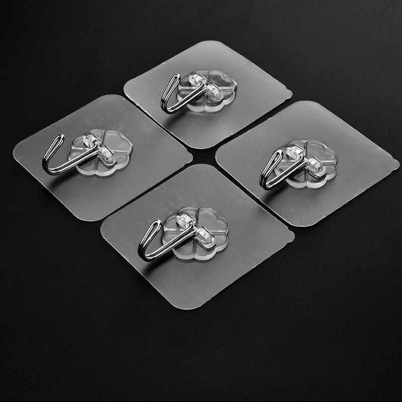 ComBo 2 Móc Dán Tường Siêu Dính Trong Suốt Chịu Lực Tốt Treo Tường Chắc Chắn 6*6 cm - Móc dính tường