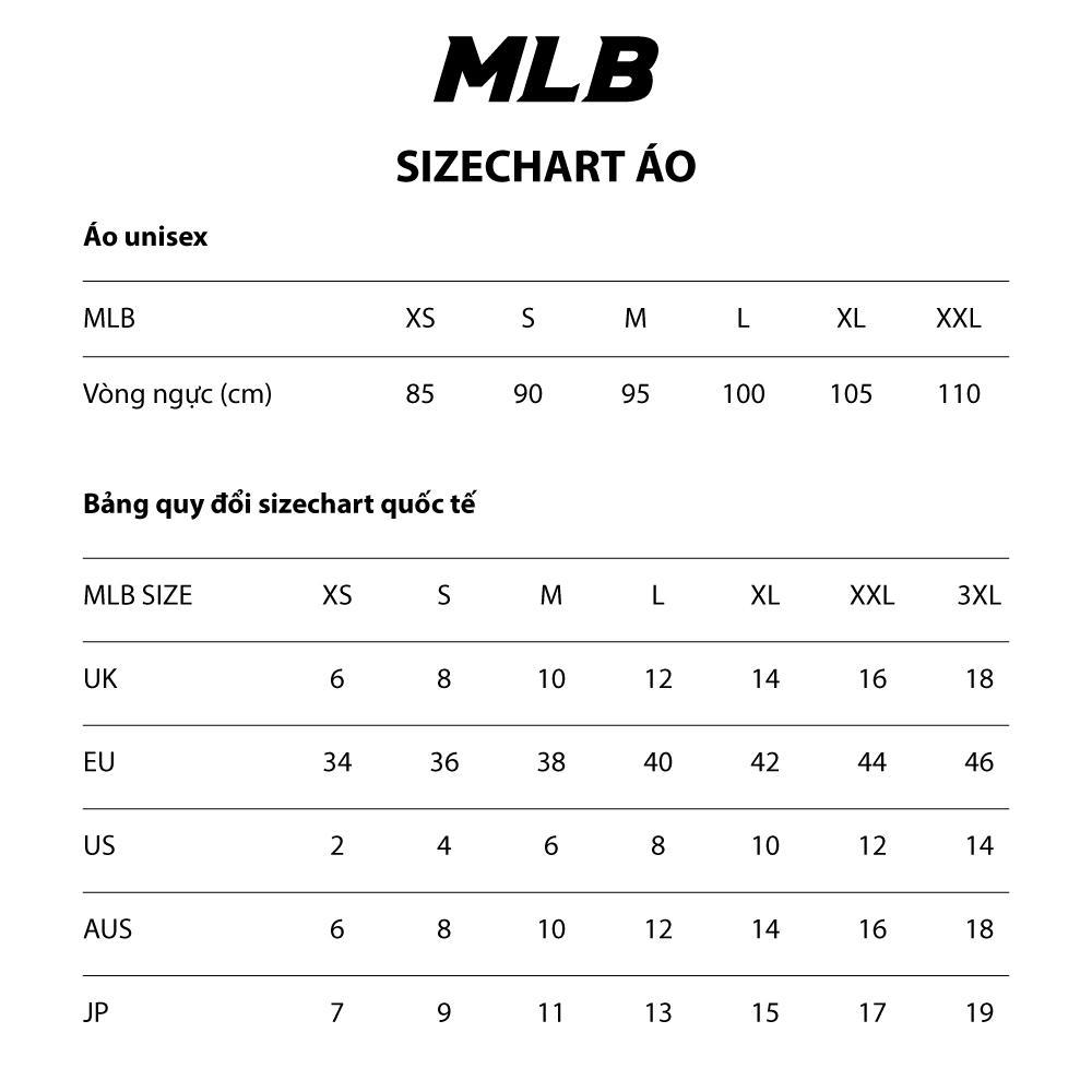 MLB - Áo thun unisex cổ tròn tay ngắn phom suông năng động 3ATSC0133-50BKS