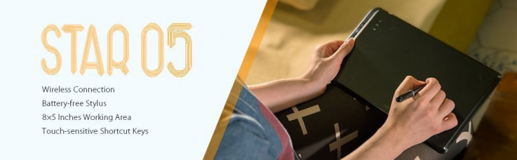 Bảng Vẽ Điện Tử XP-Pen Star06 Wireless Bút Stylus Không Sạc