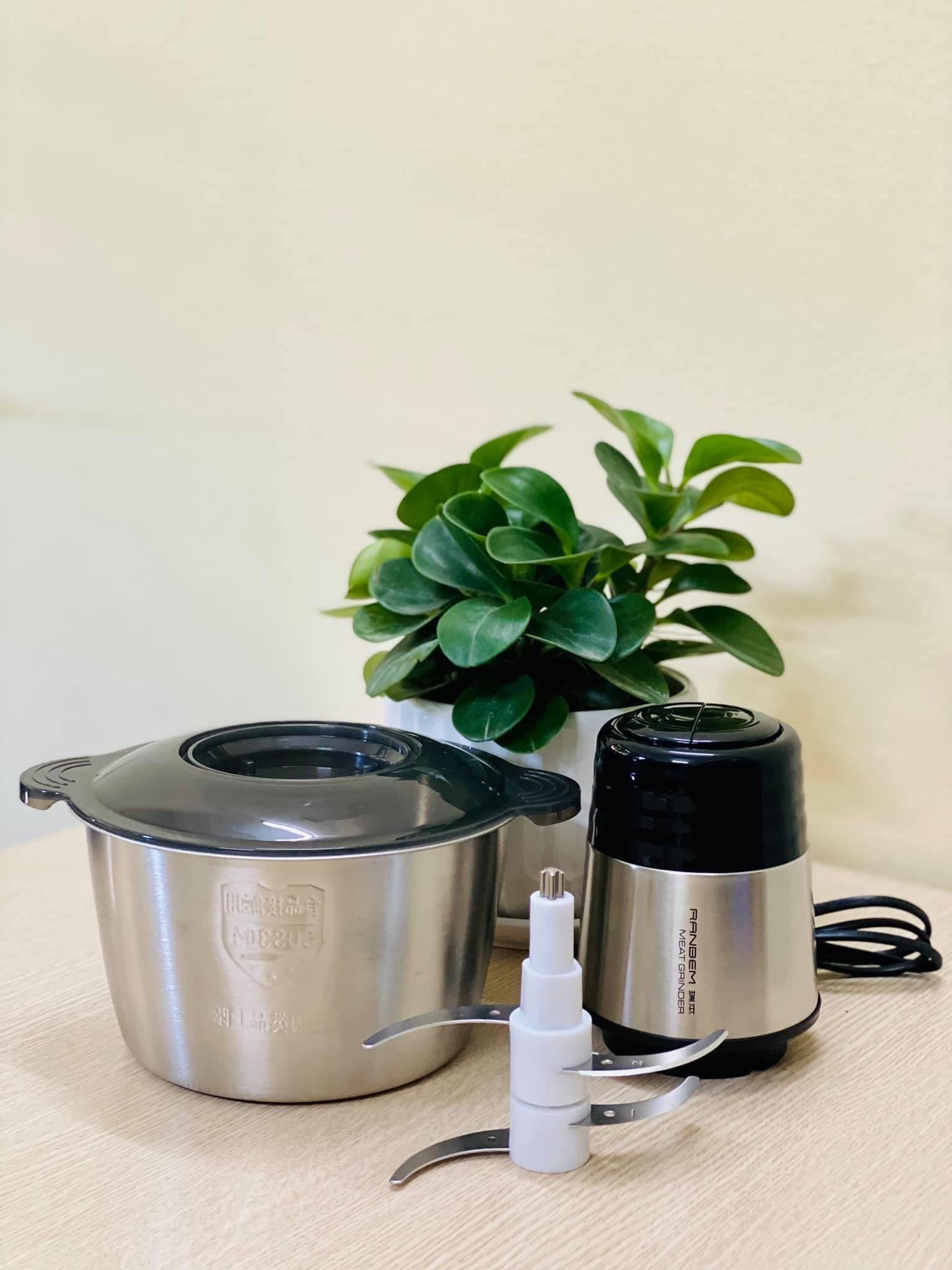Máy xay thịt đa năng cối inox Ranbem 224A Hàng nhập khẩu