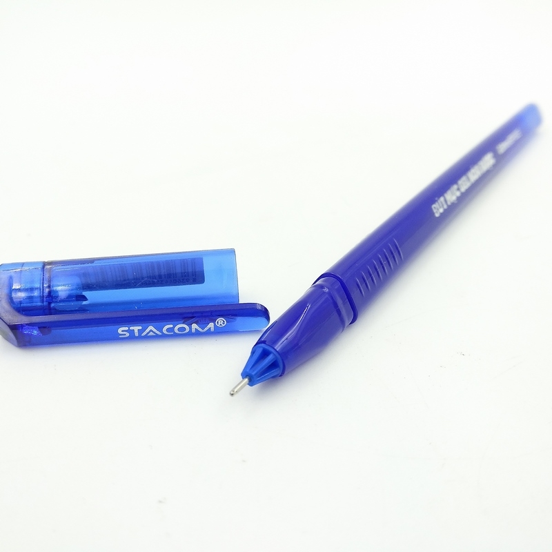 Bút Bi Mực Gel Nắp Đậy Xóa Được GP102E-C - Mực Xanh