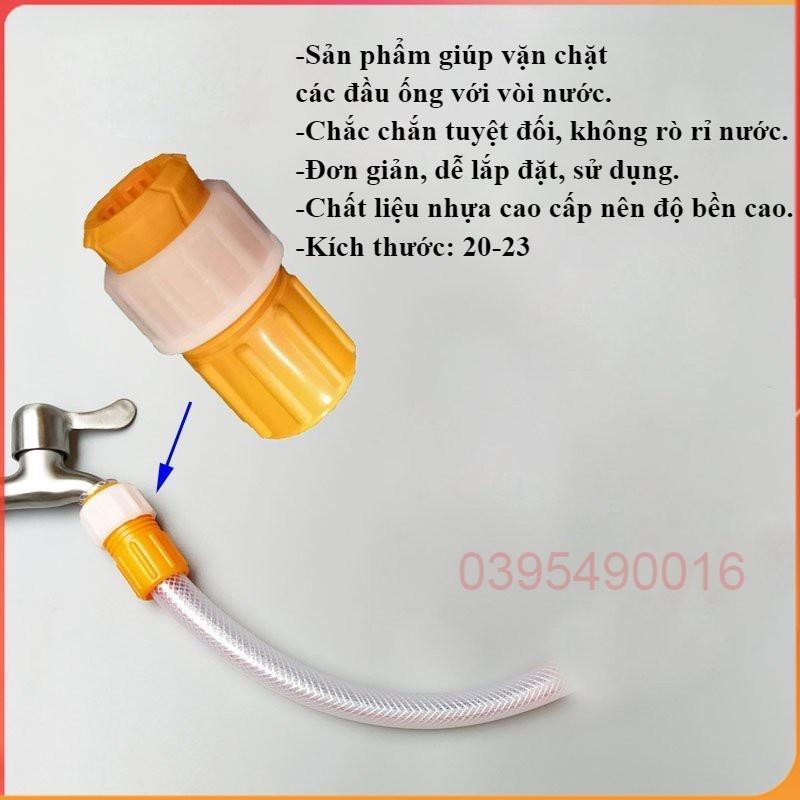 Van vặn chặt vòi nước chắc chắn không rò rỉ nước, Đầu xiết vặn ống nước đường kính 20-23mm