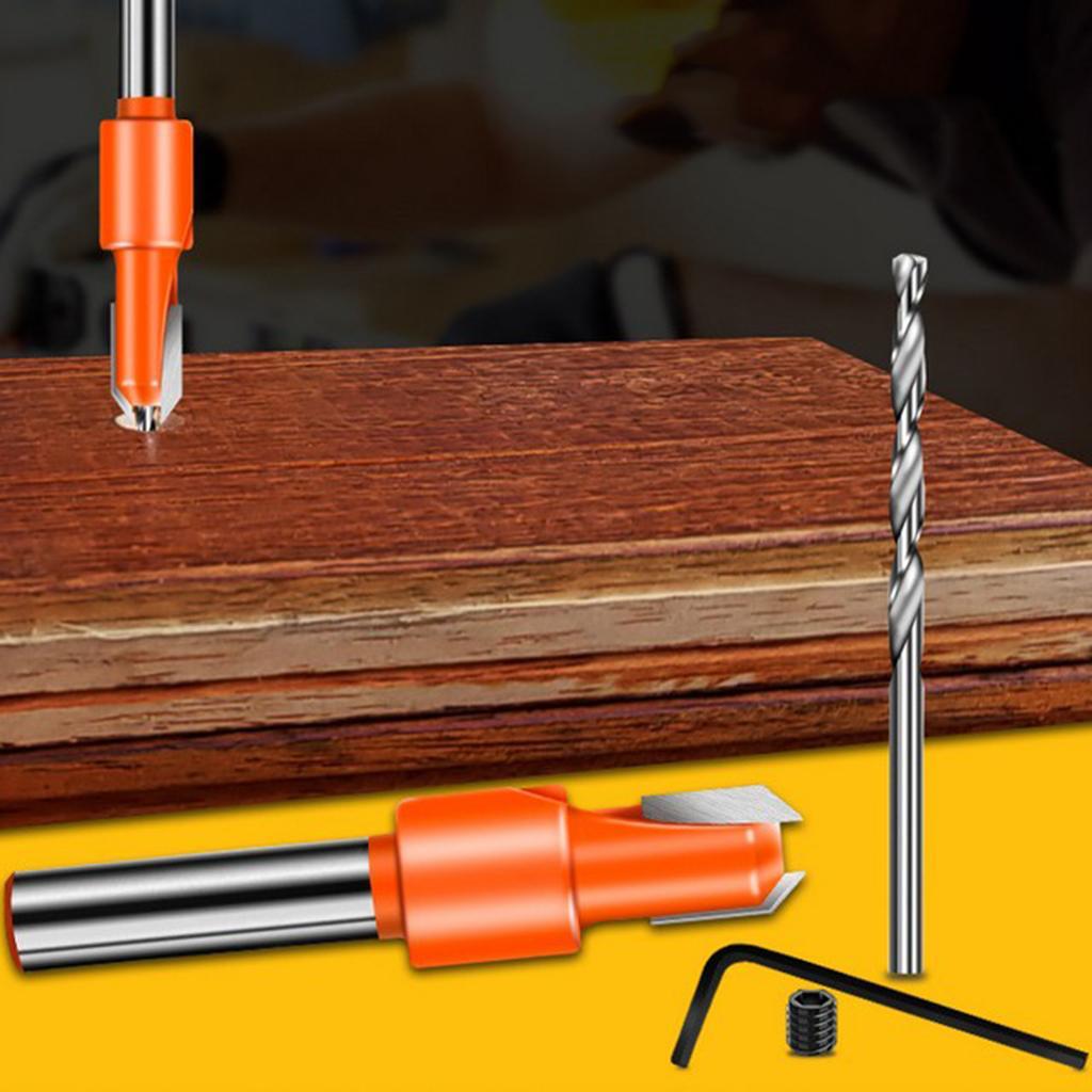 8mm Shank Woodworking Router Bit Cemented Carbide Round Shank Power Tools