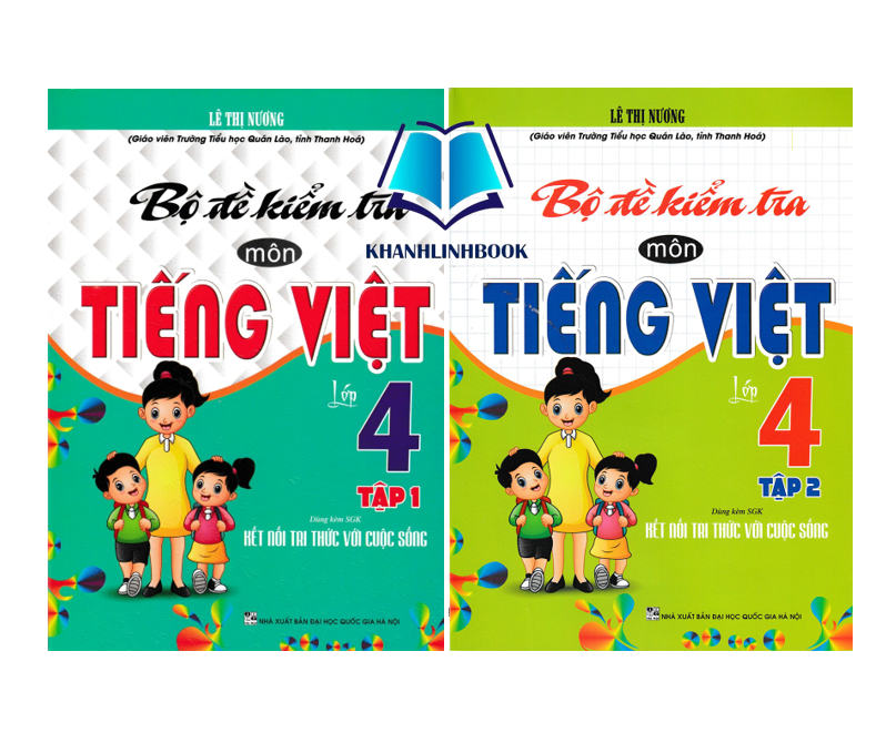 Sách - Combo Bộ Đề Kiểm Tra Môn Tiếng Việt Lớp 4 - Tập 1 + 2