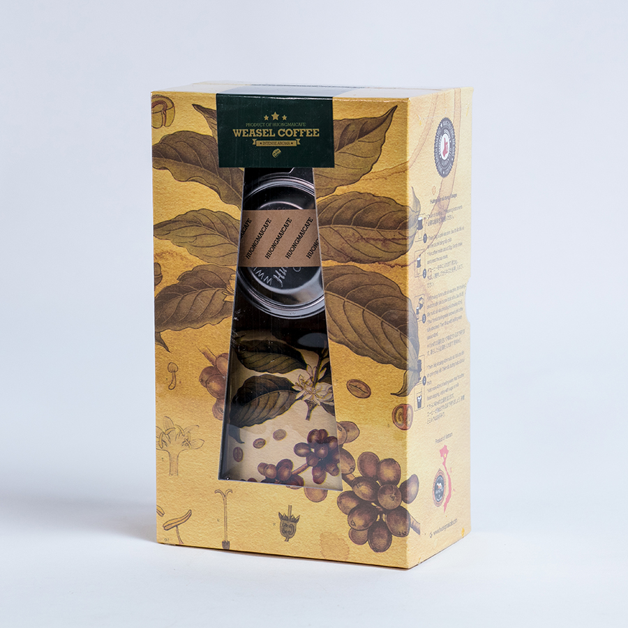 Cà Phê Chồn Nguyên Chất 100% Hương Mai Cafe Weasel Coffee Gift Box (Intense Aroma) Hương Thơm Đậm Đà - Thích Hợp Làm Quà Biếu Tặng Gồm 01 Gói Cà Phê Dạng Bột 250g + 01 Phin Inox Cao Cấp