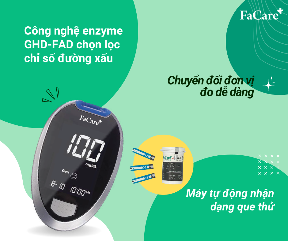 Máy đo đường huyết Facare TD-4277 Bluetooth