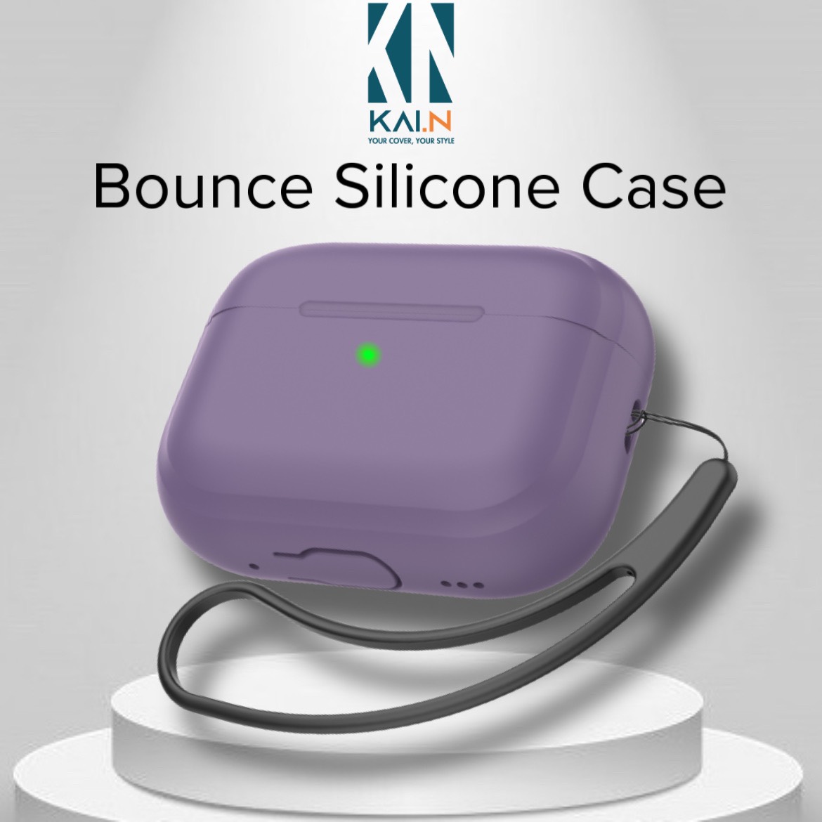 Case Ốp Cho Airpods PRO 2 Kai.N_Bounce Silicone Kèm Dây Đeo_ Hàng Chính Hãng