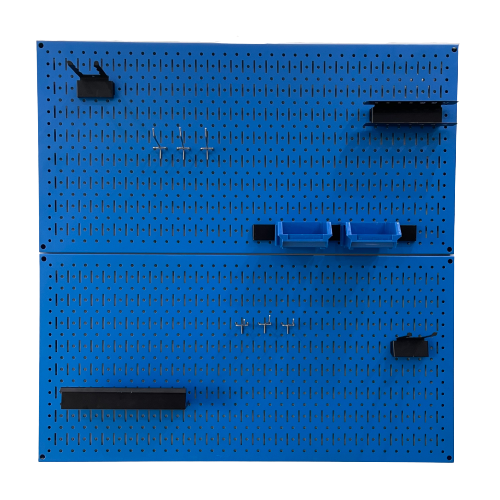 Tấm lưới đôi Pegboard xanh dương mờ kèm phụ kiện treo FABINA - 2 tấm