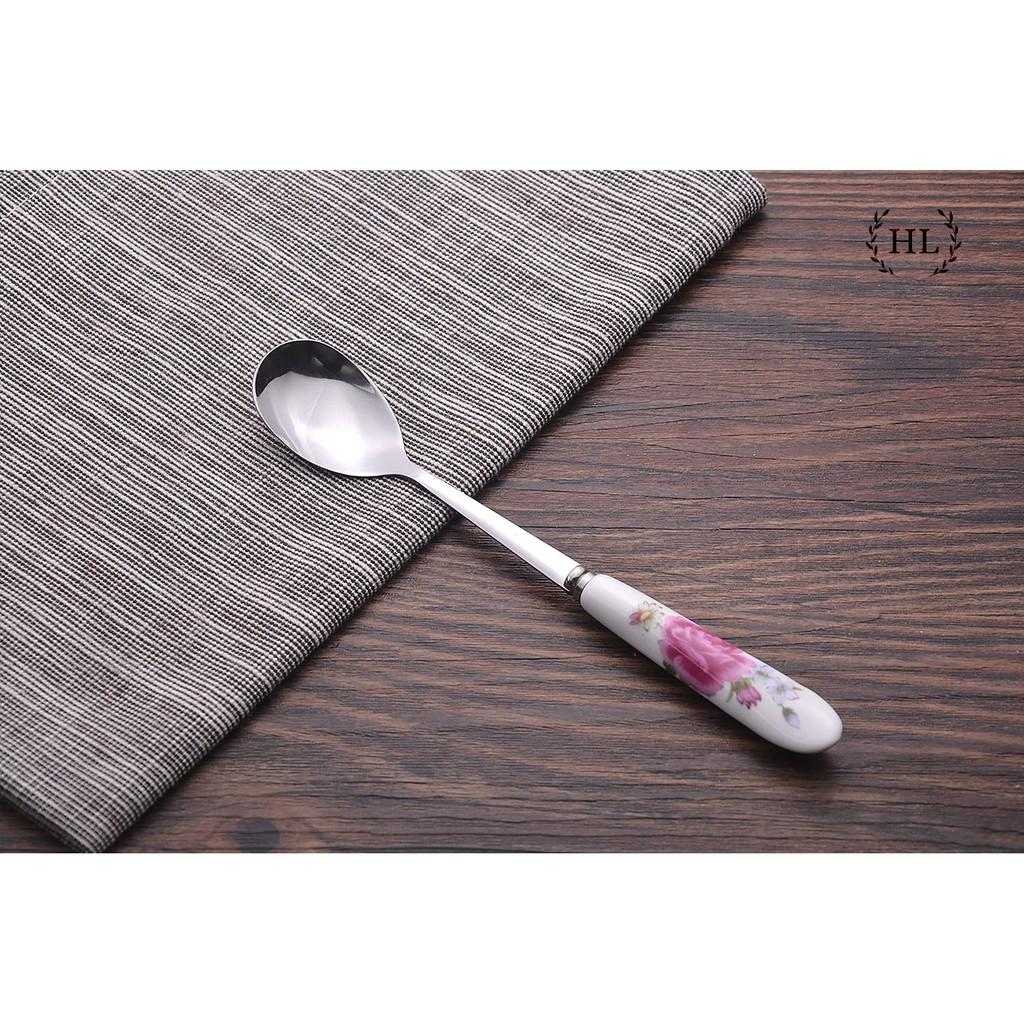 Thìa cafe - Nĩa size Bé | THÌA NĨA INOX CÁN SỨ