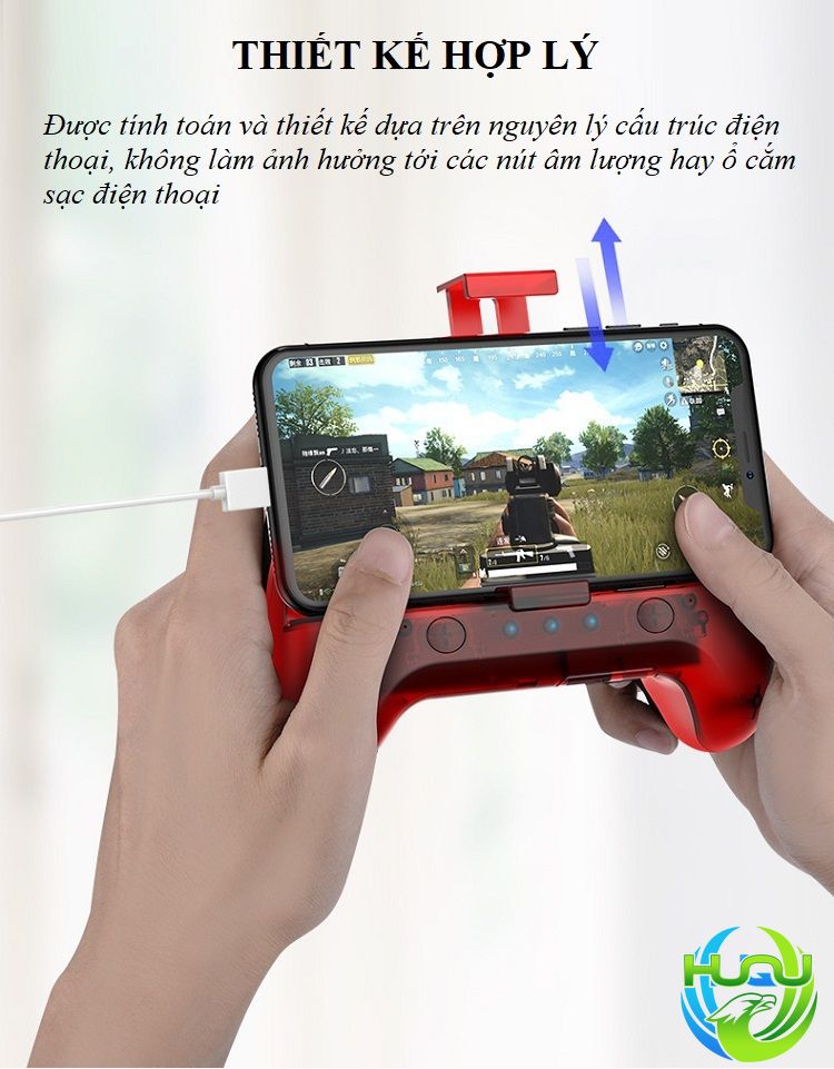 Tay Cầm Chơi Game Kết Nối Bluetooth Kiêm Sạc Dự Phòng Huqu HQ-F3