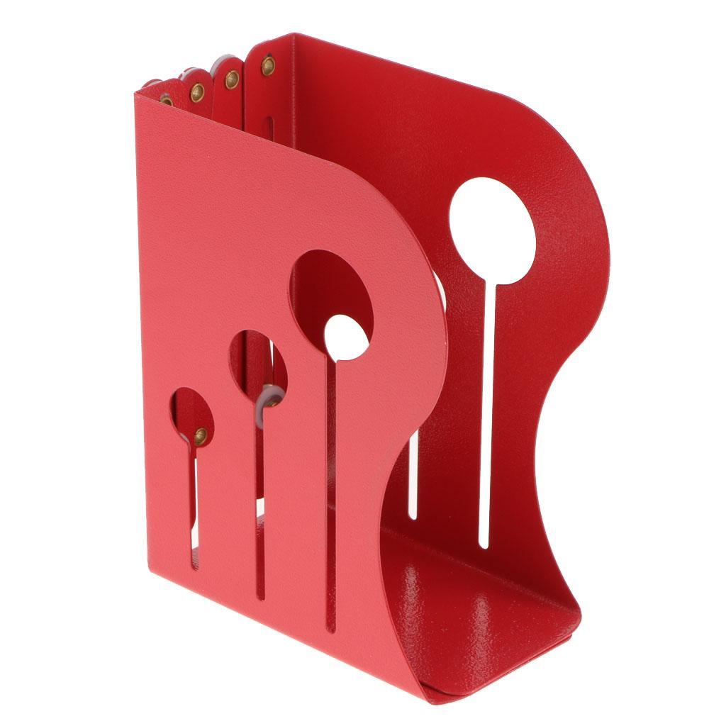 Adjustable Metal Bookends Office Non-slip Book Holder