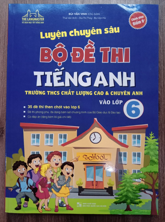 Sách - Luyện chuyên sâu bộ đề thi tiếng anh vào lớp 6