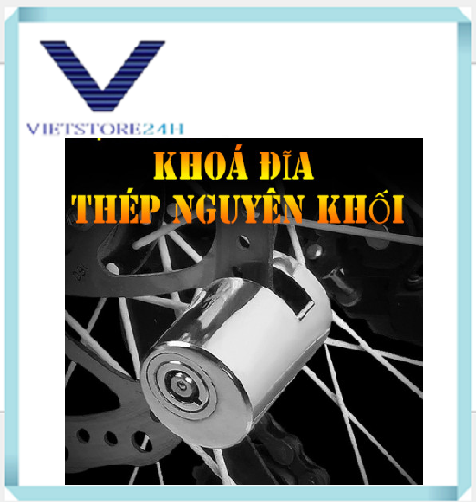 Ổ Khóa Phanh Đĩa, Xe Máy Chống Trộm Chất Liệu Thép Nguyên Khối