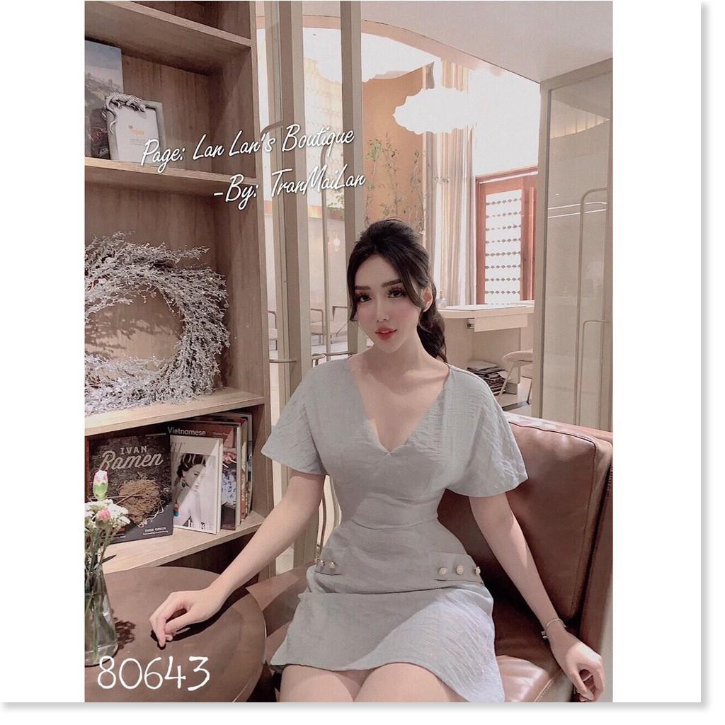 Đầm dự tiệc xòe tay phồng cách điệu