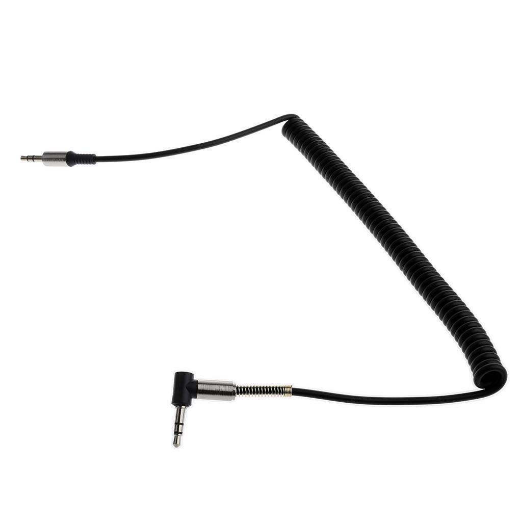 2 Piece 3.5mm Spring Elbow Audio Line for Apple iPhone iPod iPad Speakers