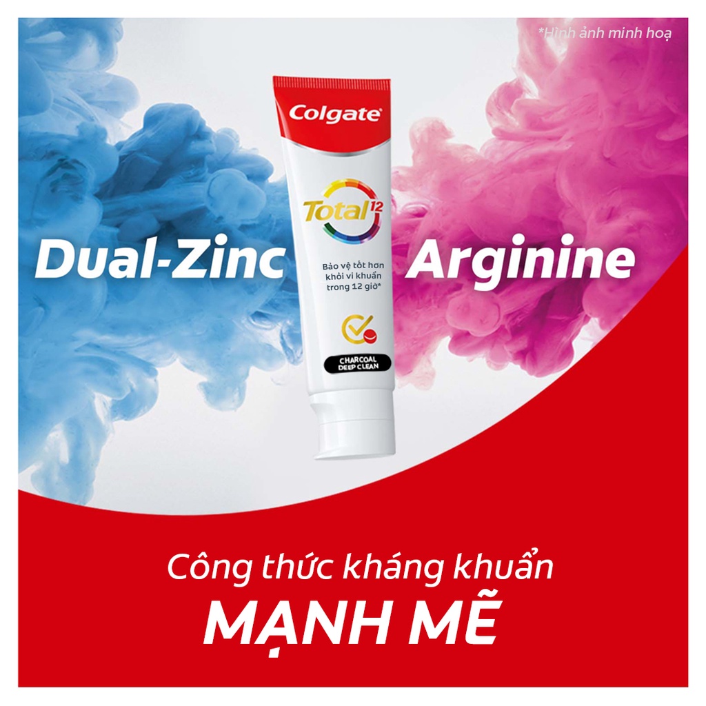 Bộ 3 Kem đánh răng Colgate giảm chảy máu nướu Total than hoạt tính bảo vệ toàn diện 170g/tuýp