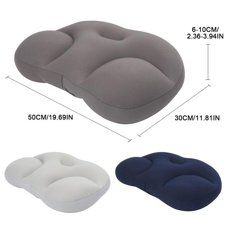 3D Gối Cổ Sáng Tạo Đầu Cổ Còn Lại Giấc Ngủ Sâu Đệm Không Khí Giảm Áp Lực Gối Có Thể Giặt Áo Gối Nhà Dệt