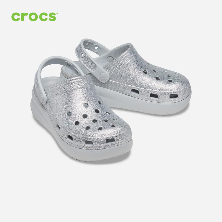 Giày lười trẻ em Crocs FW Classic Clog Kid Cutie Glitter Shimmer - 207834-0ZS