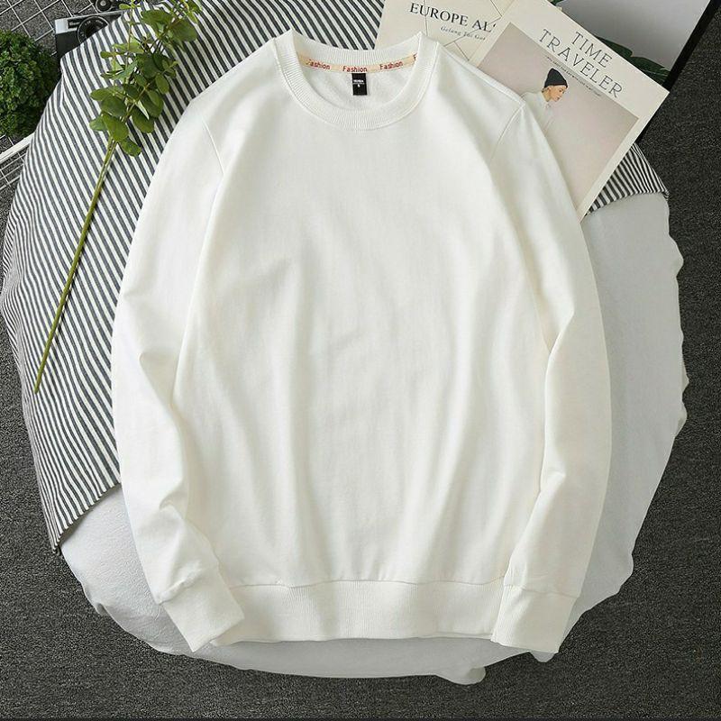 Áo sweater nam nữ trơn, nỉ bông da cá siêu đẹp