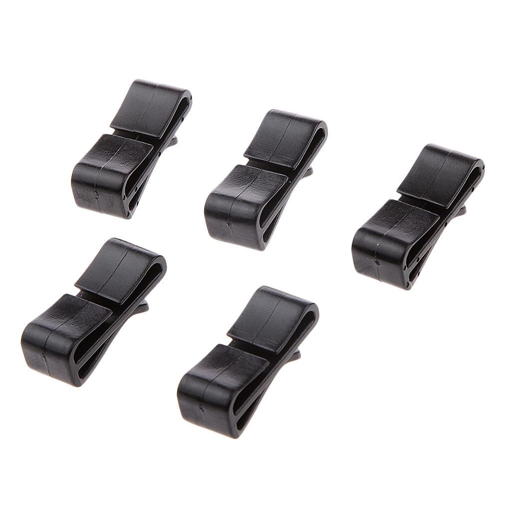 10pcs Quick-Slip Keeper Buckle Backpack Bag Webbing Strap Clip 25mm Black