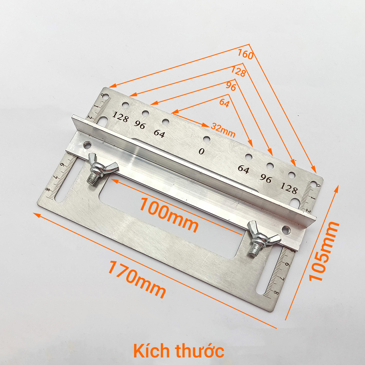 Thước định vị lỗ khoan lắp tay nắm ngăn kéo