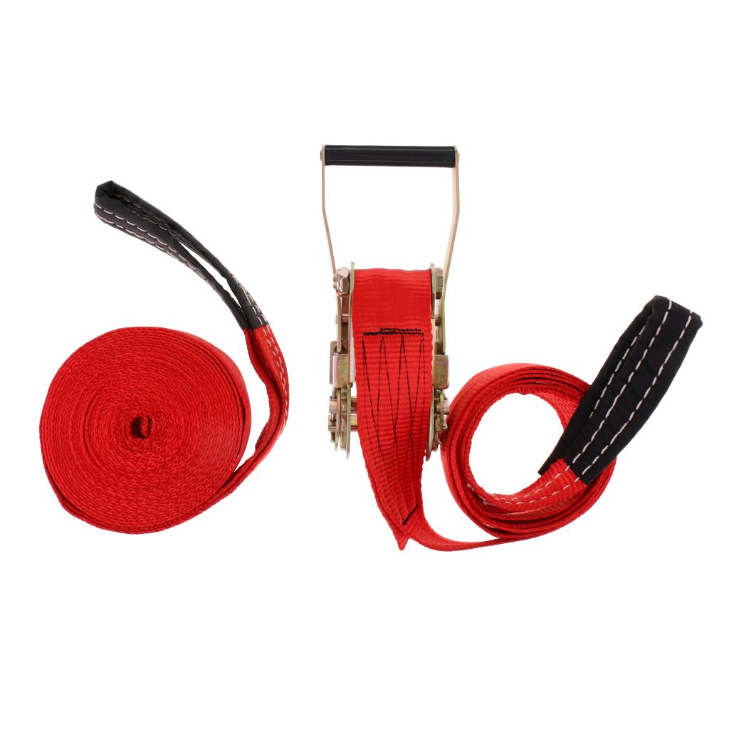 Slackline 36ft x 2" Rope & Ratchet Set - Balance Training Exercise Loop Kit