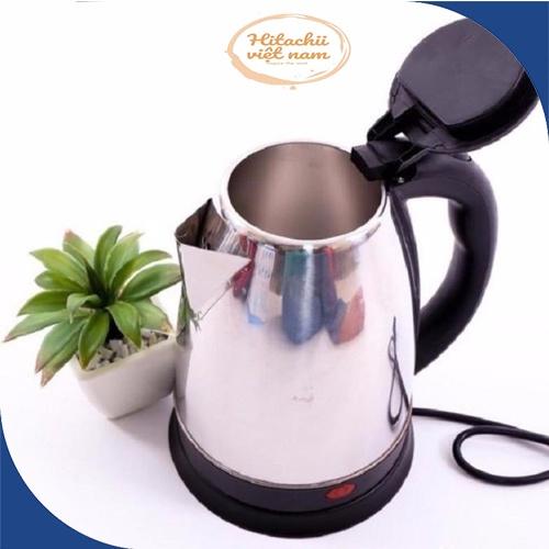 Ấm Siêu Tốc Đun Nước 1.8 Lít Siêu Tiếp Kiệm Điện, Bình Đun Nước Siêu Tốc Electric Kettle chất liệu inox