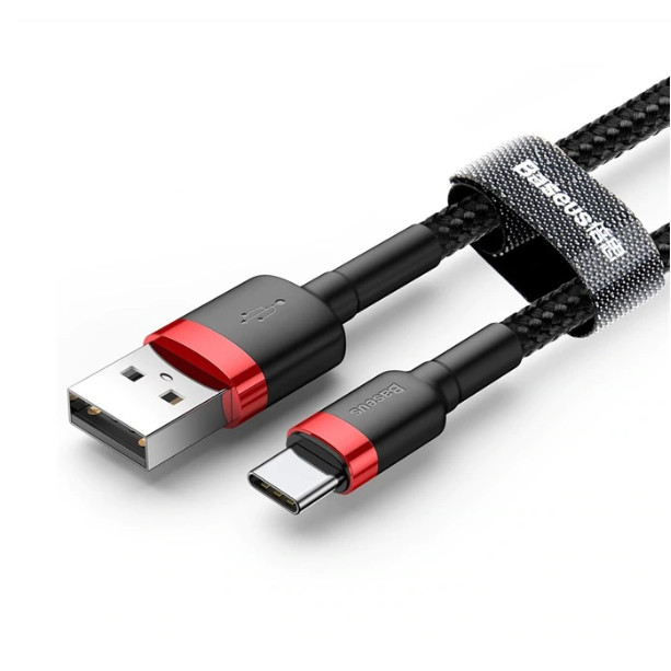 Cáp sạc nhanh, truyền dữ liệu tốc độ cao Baseus Cafule Type C cho Samsung S8/S9/ Note8/ Note9/ Xiaomi/ Huawei/ Oppo/Nokia - Hàng nhập khẩu