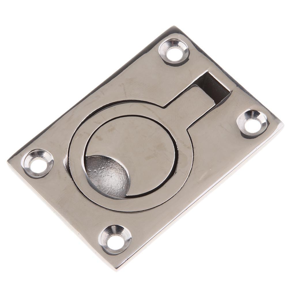 2pcs Stainless Steel  Pull Handle Boat Marine Round Locker