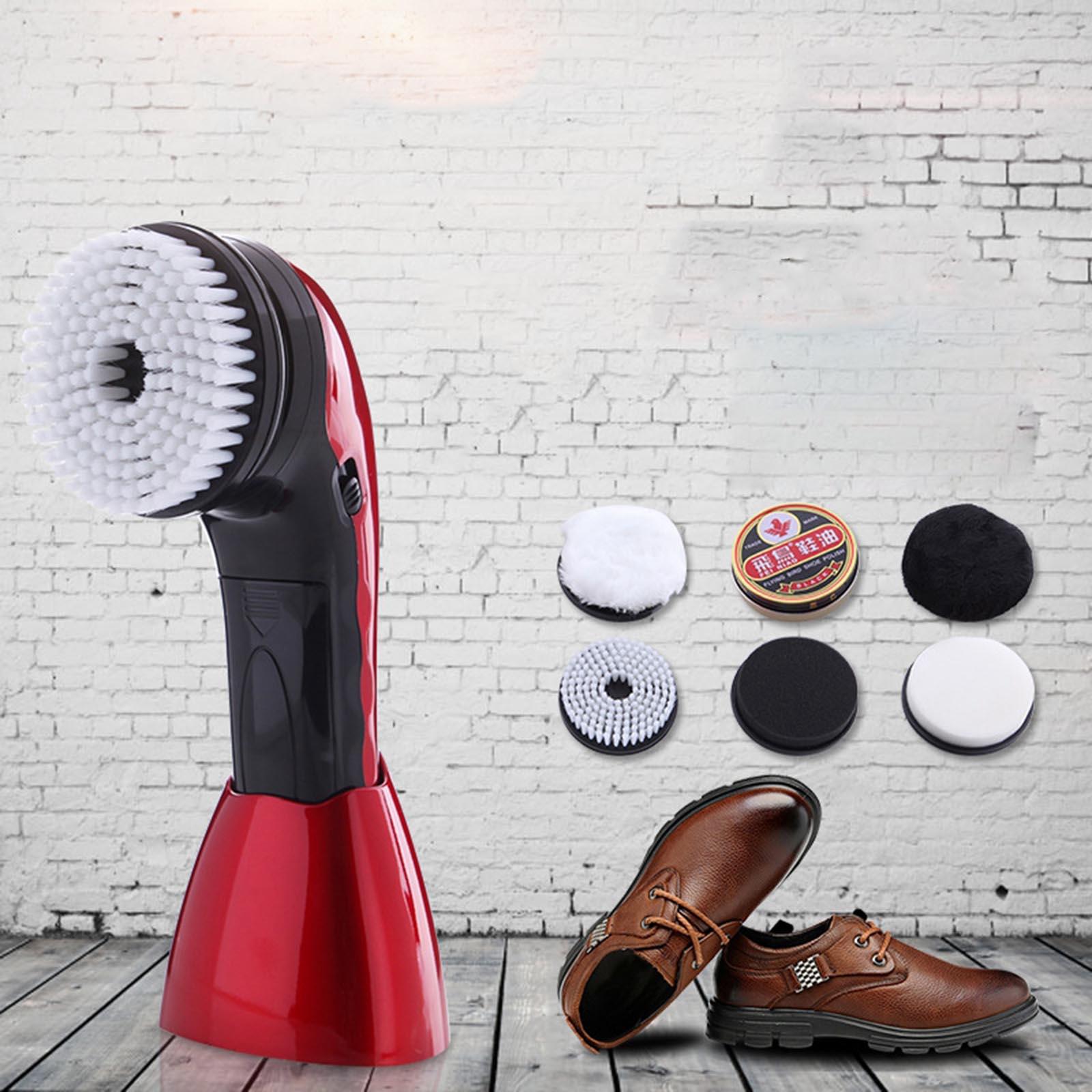 Electric Shoe Polishing Machine Cleaning Brush Leather Shoes Care