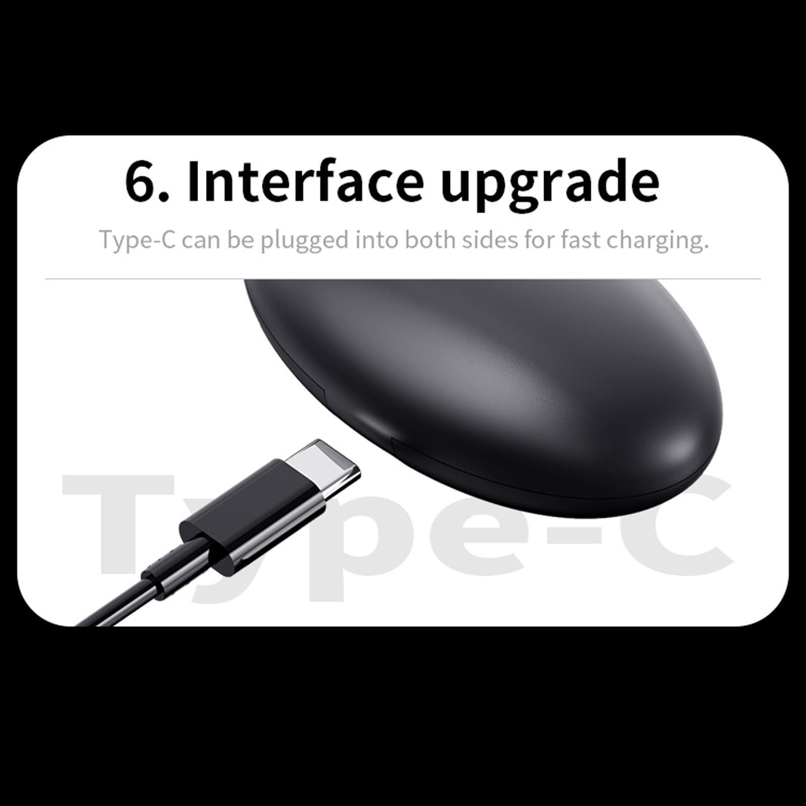 Portable earphones with 500mAh Charging Case for Sleeping Travel