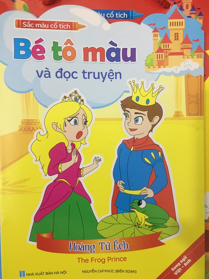 BÉ TÔ MÀU VÀ ĐỌC TRUYỆN--- 8 cuốn--COMBO 2 TRONG 1-VỪA TÔ MÀU-- VỪA ĐỌC TRUYỆN