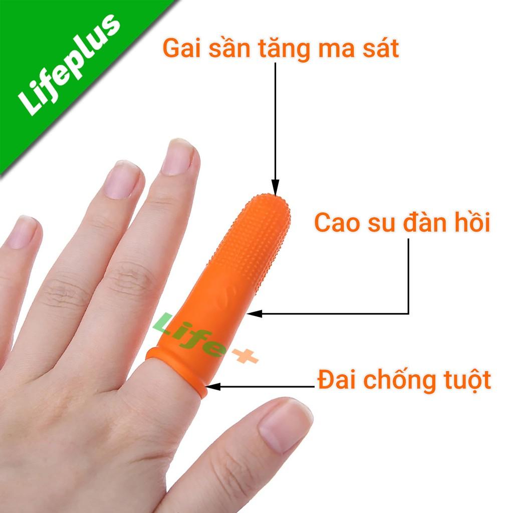 Bộ 50 bao tay cao su bảo vệ ngón chống trơn trượt