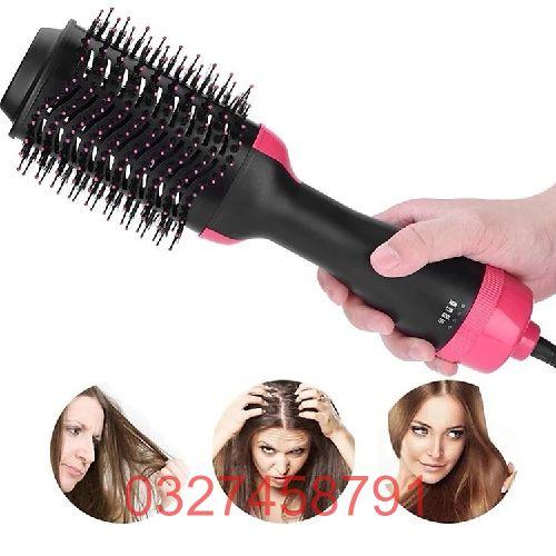 Lược Điện Kiêm Mấy Sấy Khí Tạo Phồng Đa Năng -Lược uốn tóc tạo độ xoăn - ONE STEP