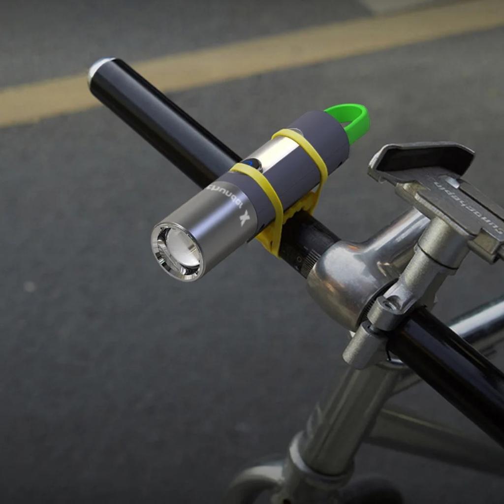 Đèn pin chiếu xa đèn bin mini gắn xe đạp cắm trại dã ngoại siêu chiếu sáng pin 18650 1200 mah