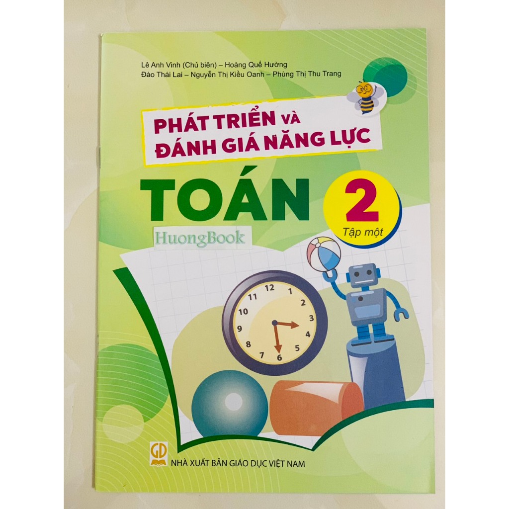 Sách - Combo Phát triển và đánh giá năng lực Toán 2 tập 1 +2 - ĐN