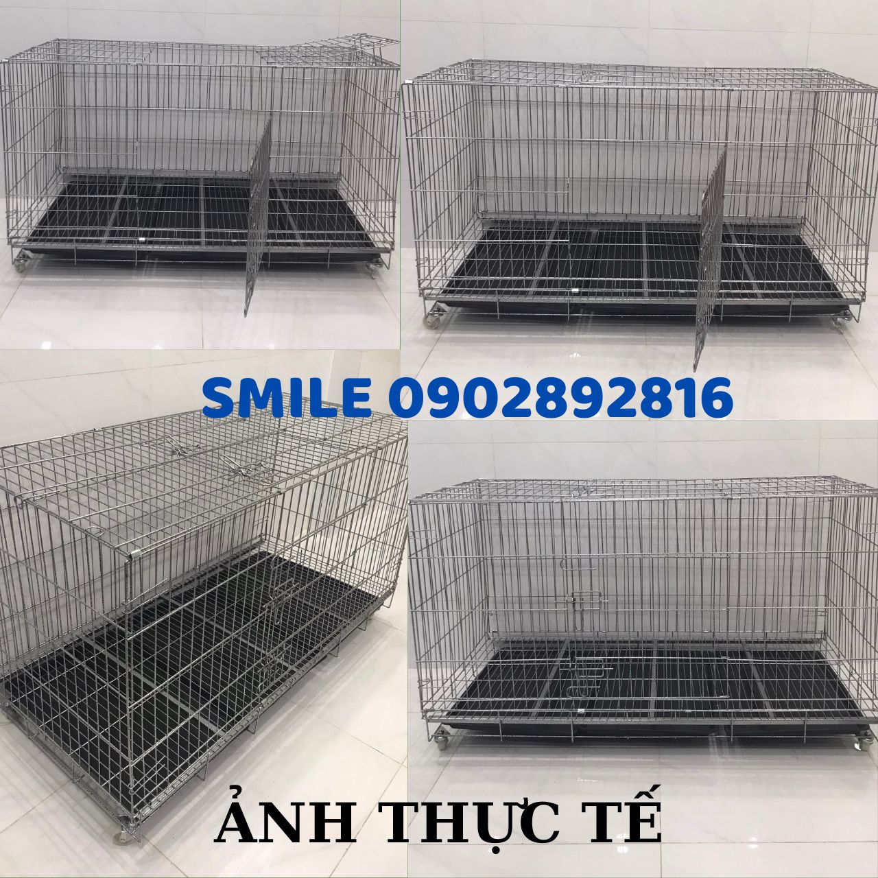 CHUỒNG,LỒNG CHO CHÓ,MÈO THÚ CƯNG LỚN 1M3X60X70CM GẤP GỌN TIỆN LỢI