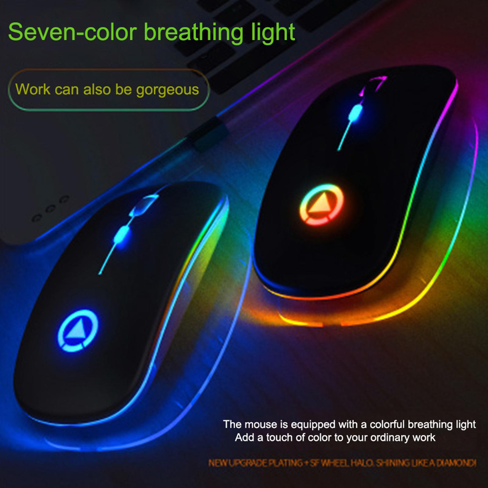 2.4GHz Wireless Mice Silent Mouse Rechargeable Adjustable DPI for Computer Laptop Tablet Desktop Multi Button Cordless
