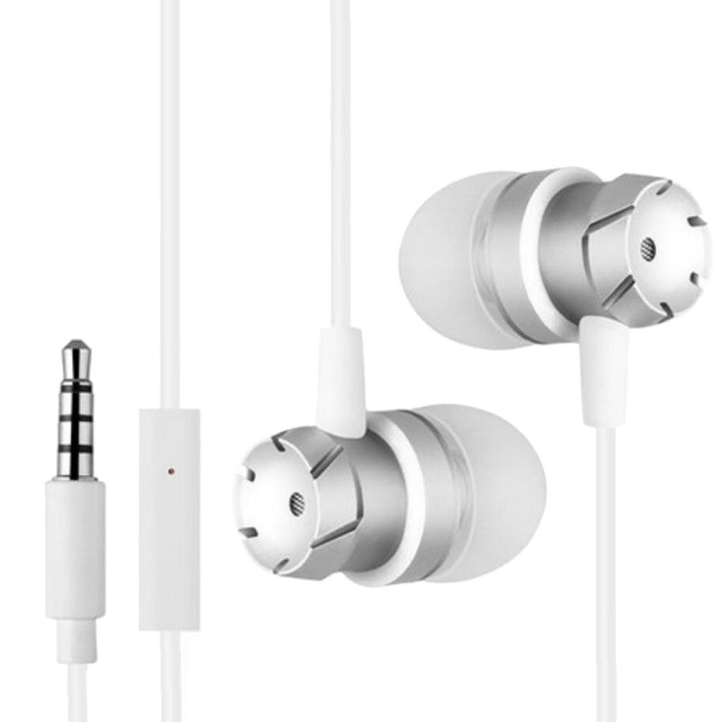 3.5mm  Music In-ear Stereo Headphones Headset With Mic