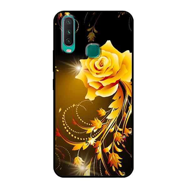 Ốp Lưng in cho Vivo Y17 Mẫu Hoa Hồng 4 - Hàng Chính Hãng