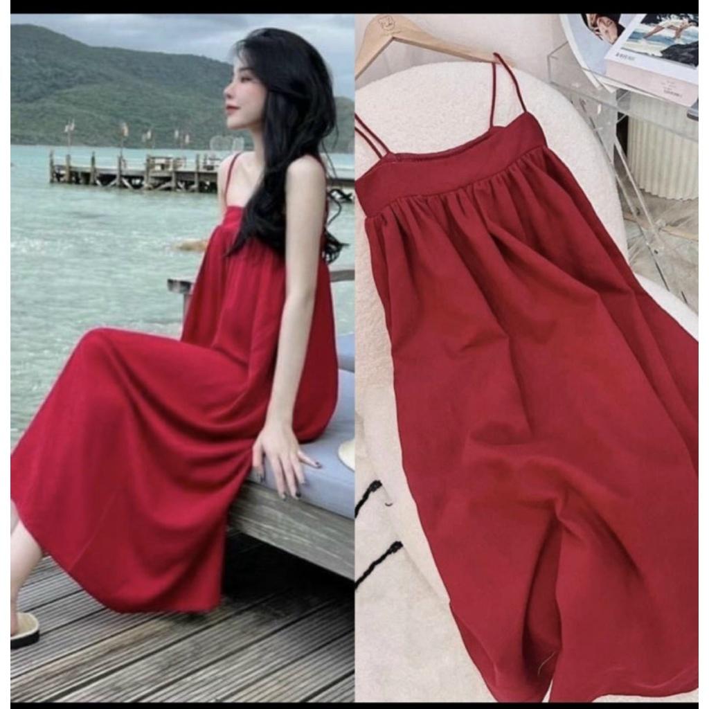 Váy Bầu 2 giây sang chảnh-Đầm Bầu Dáng Suông mùa hè Chất Mát freesize từ 45-75kg