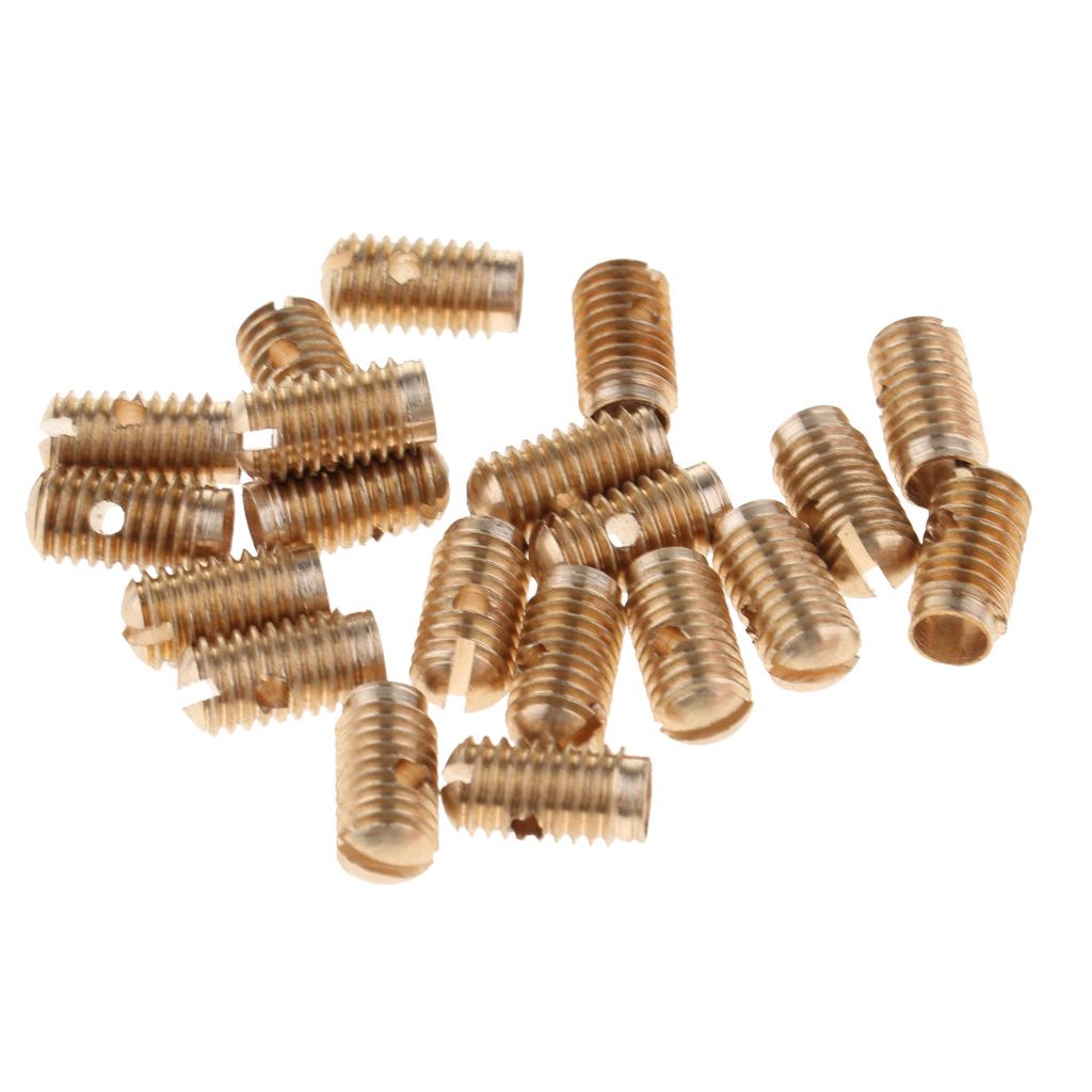 Phép Lạ Chiếu Thiết Thực 20 Chiếc Đồng Saxophone Điều Chỉnh Ốc Vít Sax Chi Tiết Sửa Chữa, Vàng
