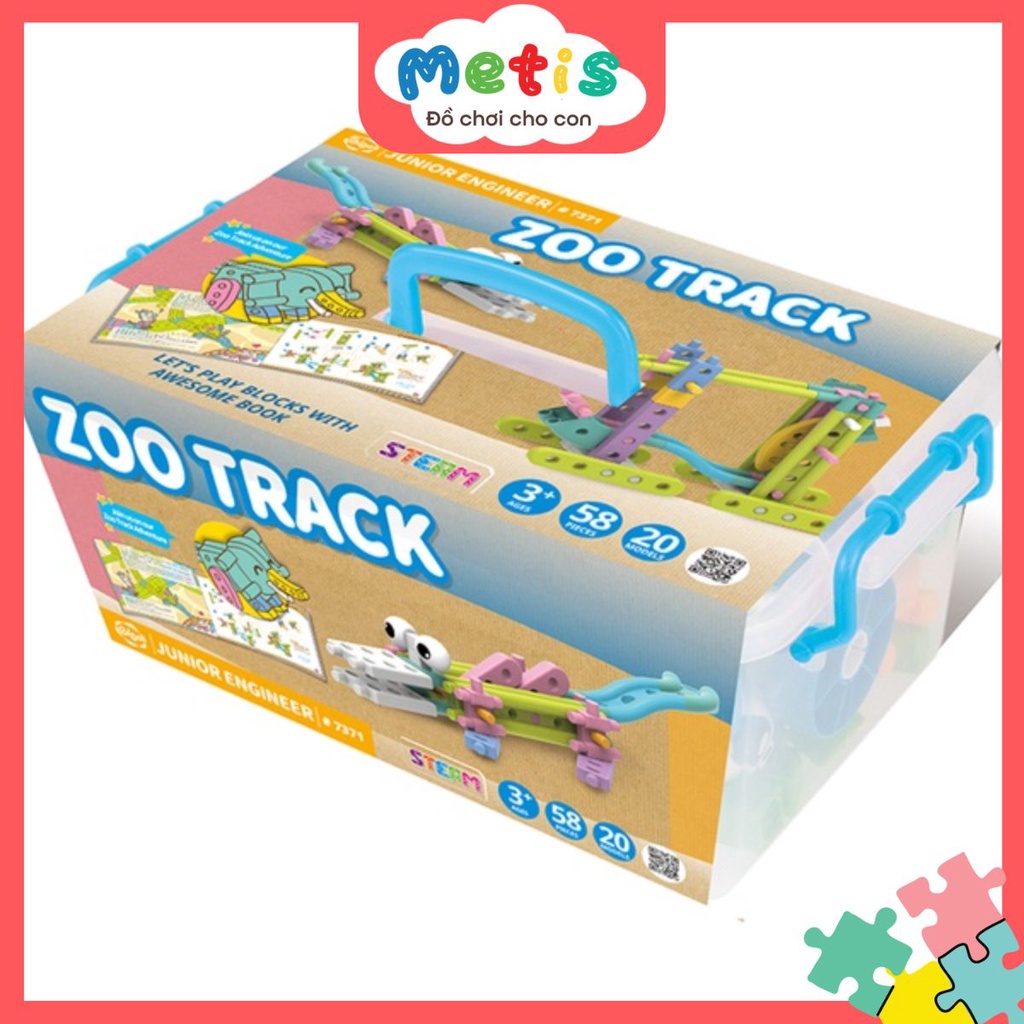 Lắp Ráp Sở Thú Vui Vẻ 20 Mô Hình- Junior Engineer Zoo Track