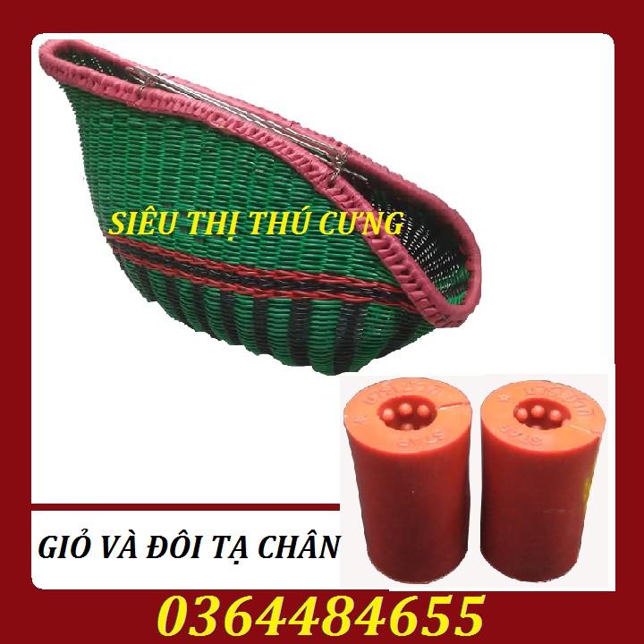 COMBO GIỎ XIÊN QUAI INOX VẬN CHUYỂN GÀ VÀ ĐÔI TẠ CHÂN