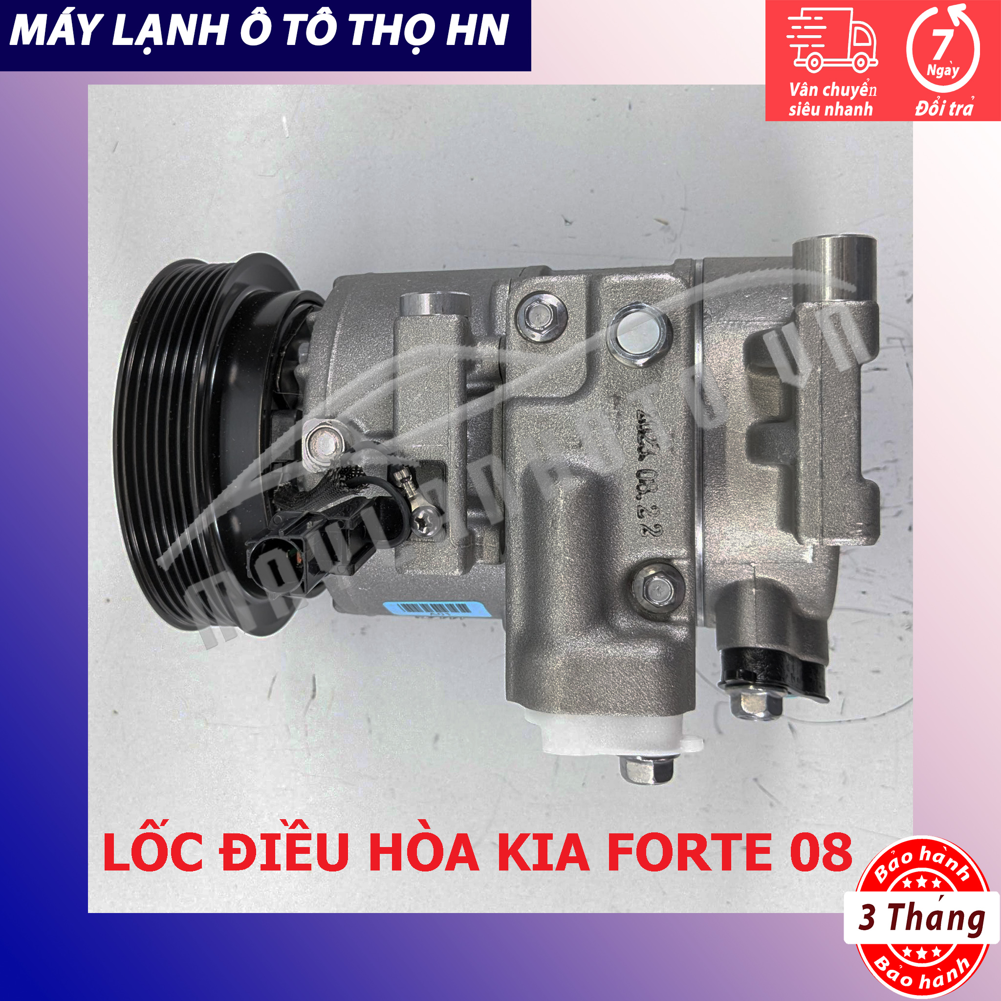 Lốc điều hòa (block,máy nén) Kia Forte 1.6/Hyundai Accent-I20 2008 2009 2010 2011 Hàn Quốc 08 09 10 11 97701-2F031/1R000