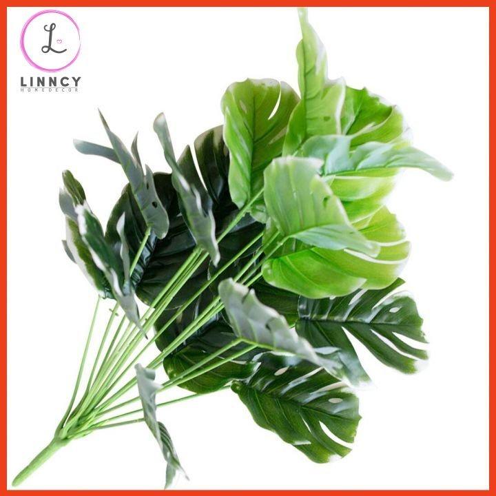 Chậu cây lá rùa nhân tạo cao 45-50cm trang trí bàn, kệ tủ, giá sách, làm đạo cụ chụp ảnh